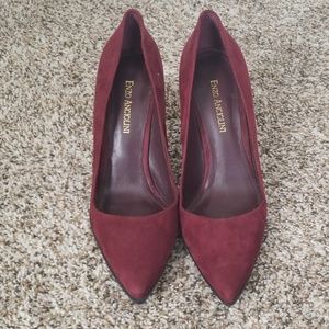 New! Enzo Angiolini Suede Maroon Pumps (size 8.5)